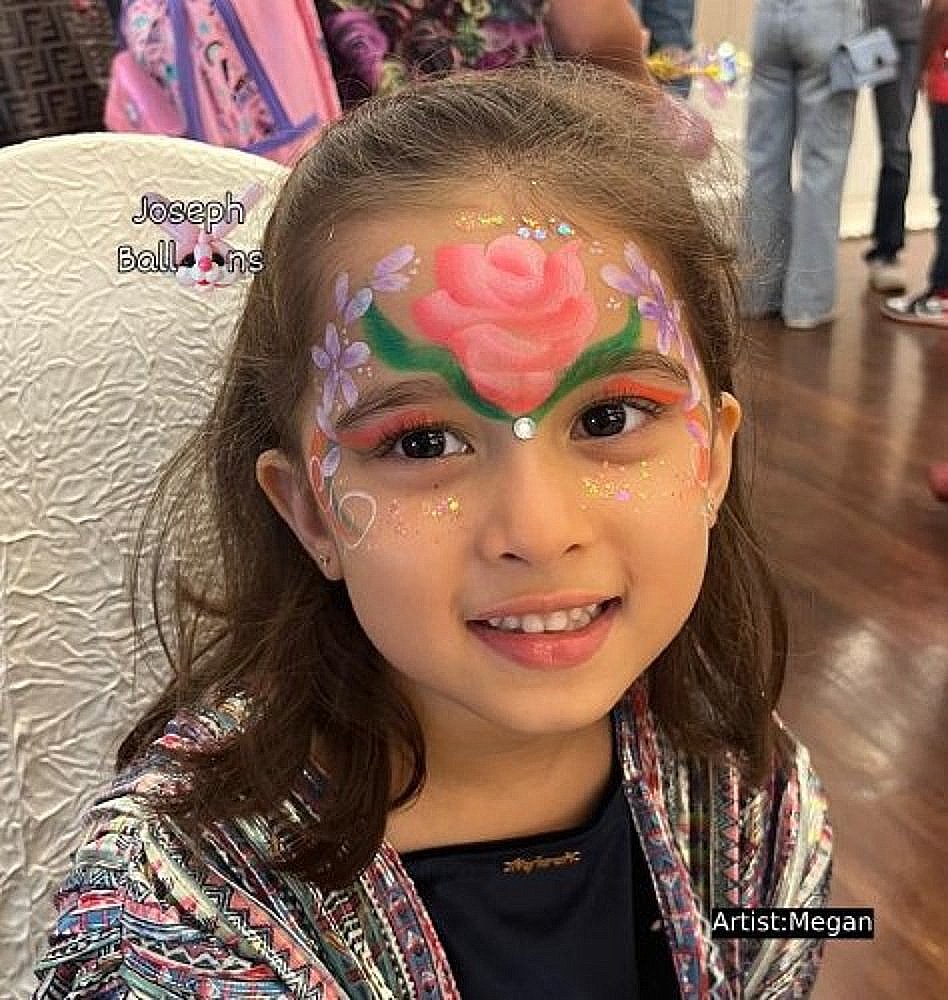 Rose Face Painting