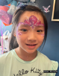 Pink Flower Tiera Face Painting Thumbnail